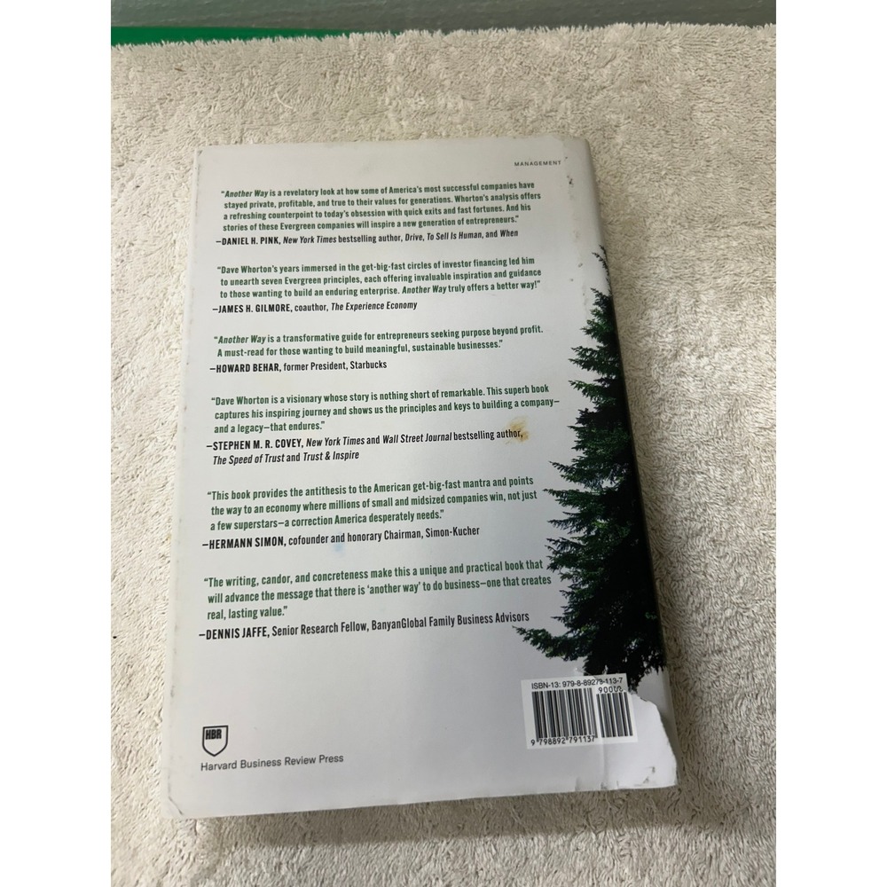 Another Way Dave Whorton Bo Burlingham HBR Press Business Management Hardcover - Picture 3 of 5